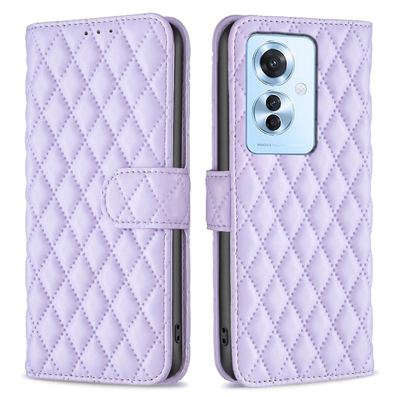 Cu clapetă pentru Oppo Reno 11F 5G, Wallet, BINFEN COLOR, violet