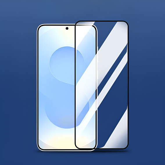 Sticlă călită 3D pentru Samsung Galaxy S25, cadru negru