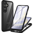 Carcasă pentru Samsung Galaxy S24, Shockproof, cu folie, negru