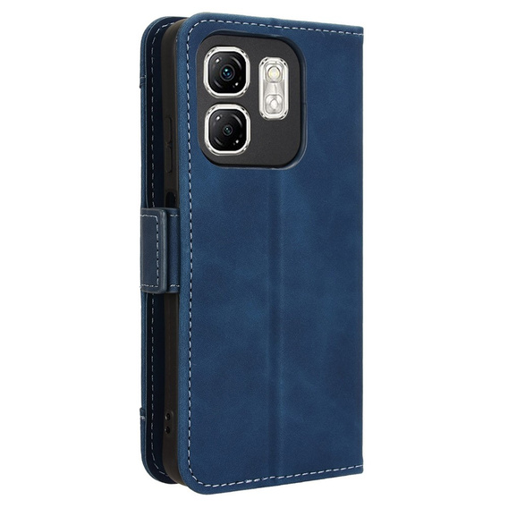 Cu clapetă pentru Infinix Hot 50i 4G, Card Slot, albastru închis