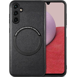 Huse pentru Galaxy A14 4G/5G, Leather Hybrid MagSafe, negru