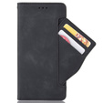 Cu clapetă pentru Honor 70 5G, Card Slot, negru