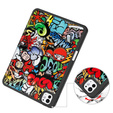 Husă pentru iPad Pro 11 2024, Smartcase, graffiti
