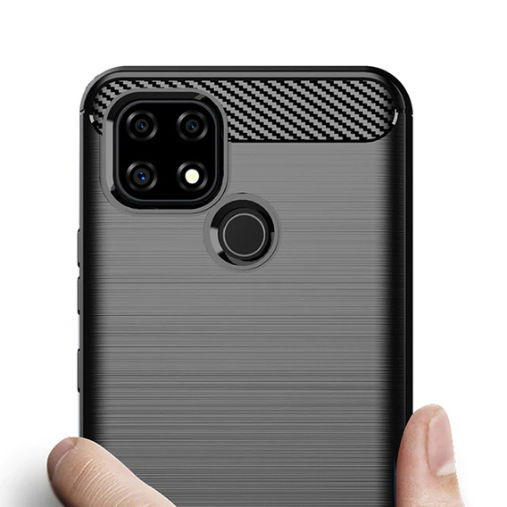 Huse pentru Realme C21Y / C25Y, Carbon, negru