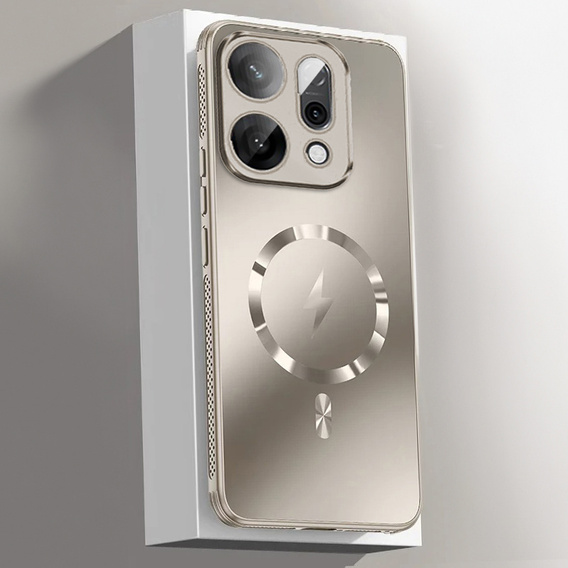 Husă pentru Oppo Reno 14, pentru MagSafe, cu protecție pentru cameră, aurie