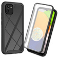 Carcasă pentru Samsung Galaxy A03, Shockproof, cu folie, negru