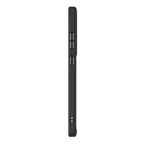 Carcasa Spigen pentru Samsung Galaxy S25 Ultra, Ultra Hybrid, negru / mat + sticlă temperată 9H