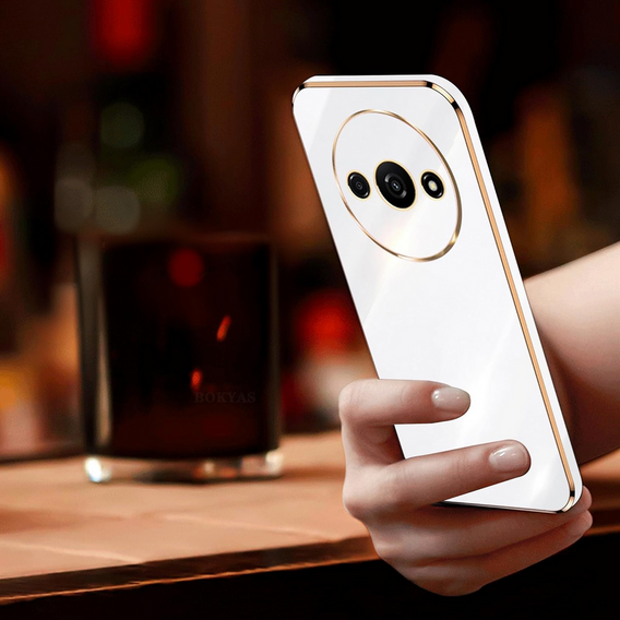 Husă pentru Xiaomi Redmi A3, Glamour CamShield, alb