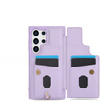 Husa pentru Samsung Galaxy S25 Ultra, Leather Flower Card Slot, violet