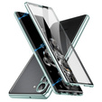 Husa pentru Samsung Galaxy S24, Magnetic Dual Glass, verde