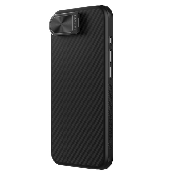 Carcasă pentru iPhone 16e, carcasă blindată Nillkin, Carboprof Case, pentru Magsafe, negru