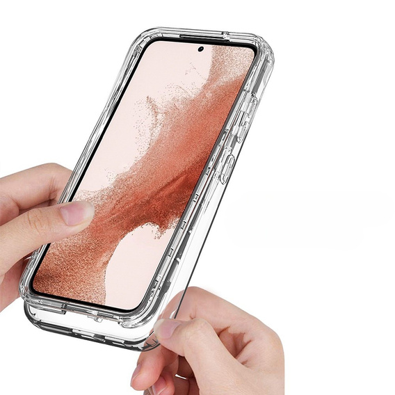 Carcasă pentru Samsung Galaxy S23, Shockproof, cu folie, transparentă