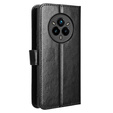 Cu clapetă pentru Realme 14 Pro 5G, Crazy Horse Wallet, negru