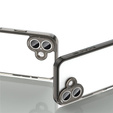 Husă pentru iPhone 17, cu capac pentru cameră, transparentă cu laturi negre