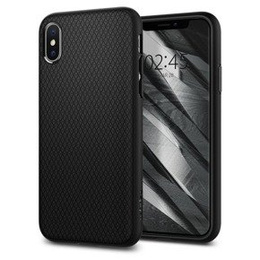 Husă Spigen Liquid Air mată neagră pentru Apple iPhone X / Xs