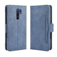 Cu clapetă pentru Xiaomi Redmi 9, Card Slot, albastru