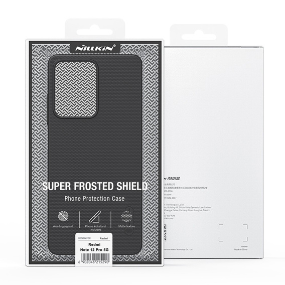 Carcasă NILLKIN pentru Xiaomi Poco X5 Pro 5G, Super Frosted Shield Case, negru