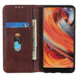 Huse pentru Samsung Galaxy S25 Ultra, Wallet Litchi Leather, maro