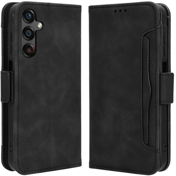 Cu clapetă pentru Samsung Galaxy A25 5G, Card Slot, negru