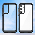Huse pentru Samsung Galaxy A55 5G, Fusion Hybrid, transparent / negru