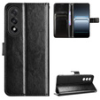 Cu clapetă pentru OnePlus Nord 5, Crazy Horse Wallet, negru