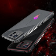 Husa pentru ASUS ROG Phone 8 Pro, Armor Bumper, cu capac pentru obiectiv, negru / roșu