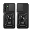 Husă blindată pentru Samsung Galaxy A16, CamShield Slide, negru