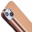 Carcasa pentru iPhone 15, Carbon Fiber MagSafe, galben