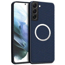 Huse pentru Samsung Galaxy S21 Plus, Magsafe Slim Carbon, albastru
