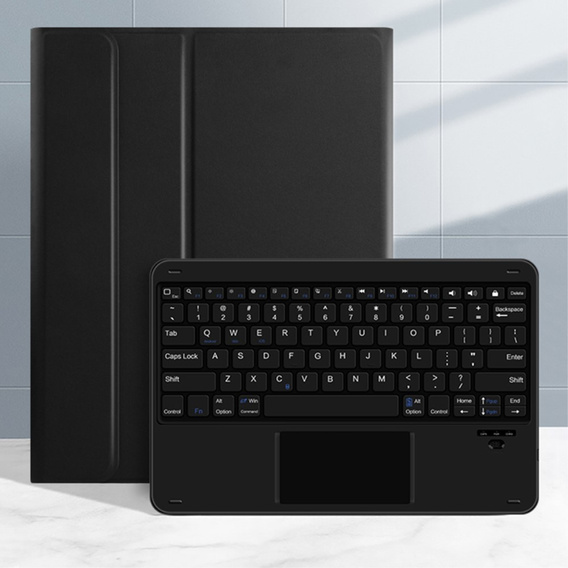 Carcasă + tastatură iPad Pro 12.9 2022/2021/2020, JIUYU Keyboard, negru