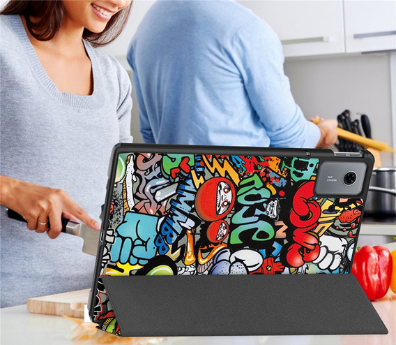 Husă pentru Lenovo Idea Tab 11" 2025 TB336FU TB336ZU, cu funcție stand, Smartcase, Galaxy
