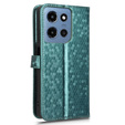 Husa cu clapetă pentru Motorola Moto G86 Power 5G, Wallet Rhombus, verde