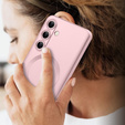 Carcasă pentru Samsung Galaxy A56, ColorMag, pentru MagSafe, roz + sticlă călită 9H