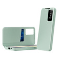 Husă cu clapetă pentru Samsung Galaxy A55 5G, Smart View Wallet, verde