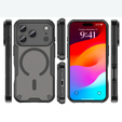 Husă pentru iPhone 17 Pro Max, pentru MagSafe, blindată, neagră