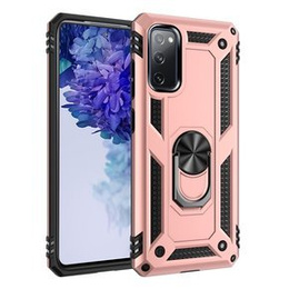 Husă blindată pentru Samsung Galaxy S20 FE, Nox Case Ring, roz rose gold