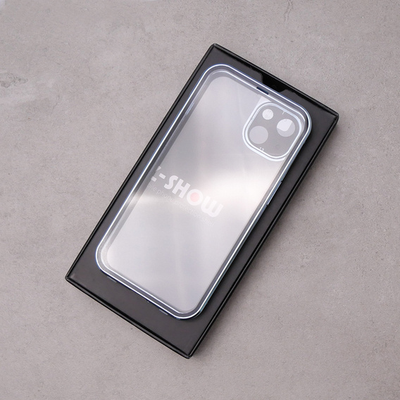 Husa pentru iPhone 13, Magnetic Dual Glass, albastru