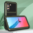 Love Mei Huse pentru Samsung Galaxy S22, armored with glass, verde