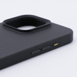Husă pentru iPhone 15 Pro Max, Aramid Fiber Cover, negru