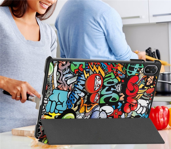 Husă inteligentă cu imprimeu pentru Huawei MatePad 11.5 2025