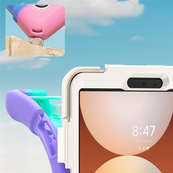 Husă blindată cu suport și curea de umăr pentru Samsung Galaxy Tab A11