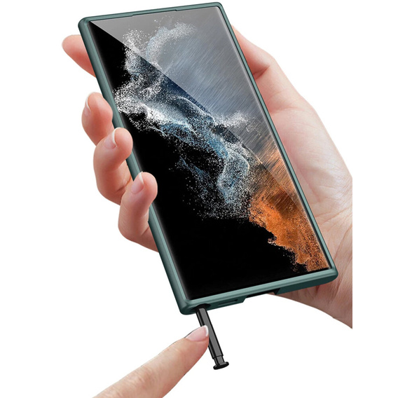 Huse pentru Samsung Galaxy S24 Ultra, GKK Slim CamShield, verde