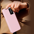 Husă cu clapetă pentru Samsung Galaxy S23 FE, Smart View Wallet, roz