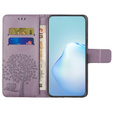 Cu clapetă pentru Motorola Moto E22 / E22i, Wallet, tree i sowy, violet