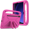 Husă pentru copii pentru Samsung Galaxy Tab S10 Lite / S10 FE / S9 FE, cu mâner, roz