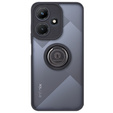 Husa pentru Infinix Hot 30i, Frosted Ring, negru