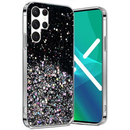 Huse pentru Samsung Galaxy S22 Ultra 5G, Glittery, negru