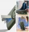 Husă blindată pentru Samsung Galaxy S25 Ultra, Dexnor CamProtect MagSafe, verde (Două rame)