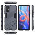Husa pentru Xiaomi Redmi Note 11/11S, Military kickstand, albastru