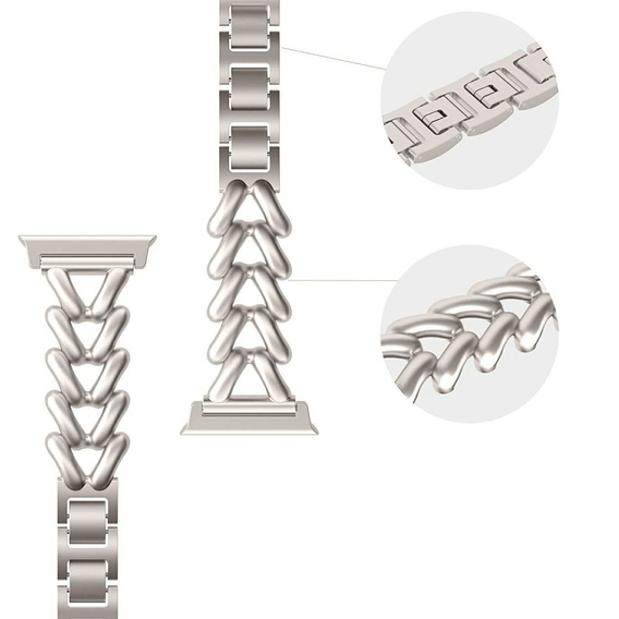 Brățară pentru Apple Watch 1/2/3/4/4/5/6/6/7/8/SE/ULTRA 42/44/45/49MM, bej